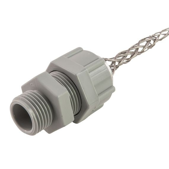Remke Cord Connector Nylon 1/2 Inch NPS Cable Range .500 .562 With Locknut And O-Ring (RSP-109-LR)