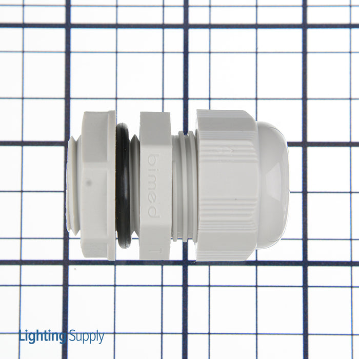 Remke Dome Cap Cable Gland Gray Polyamide 1/2 Inch NPT Cable Range .27 .47 With Locknut And O-Ring (RD16NR-GYNR)