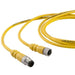 Remke Dual Key Micro-Link Cable Assembly PVC Braided Male/Female 3-Pole 12 Foot 22 AWG (203K0120G)