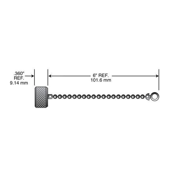 Remke Dual Key Micro-Link Closure Cap For External Threaded Plugs And Receptacles Aluminum (75-0028)