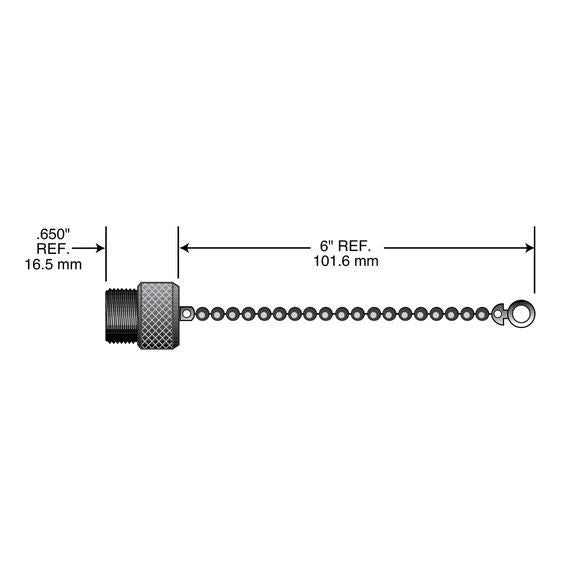 Remke Dual Key Micro-Link Closure Cap For Internal Threaded Plugs And Receptacles Stainless Steel (75-0027SS)