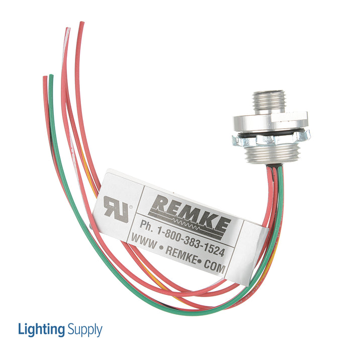 Remke Dual Key Micro-Link Receptacle Male 5-Pole .5 Foot 1/2 Inch NPT 18 AWG (205P0005N)