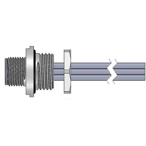 Remke M12 Etherlink Receptacle Male 4-Pole 1 Foot 24 AWG PG9 Thread (E04AB0010P)