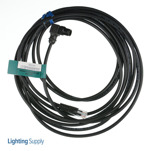 Remke M12 RJ45 Etherlink Connector Plug Assembly Male 90 Degree 16.4 Foot (ERJ04M0164BA5)