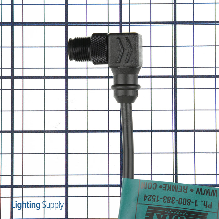 Remke M12 RJ45 Etherlink Connector Plug Assembly Male 90 Degree 16.4 Foot (ERJ04M0164BA5)