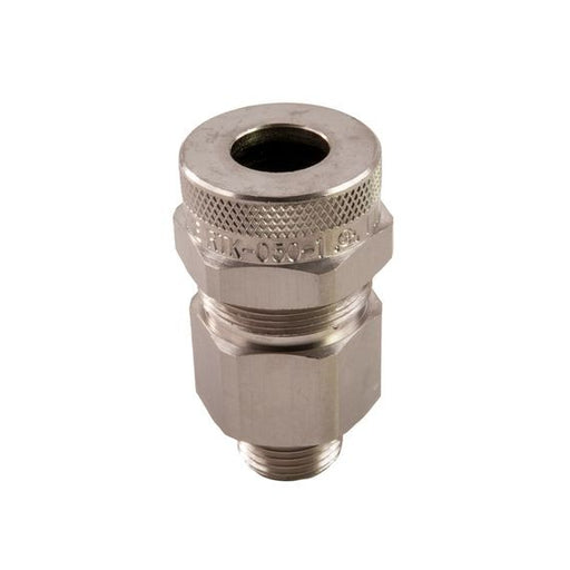 Remke MC Cable Connector Nickel Plated Aluminum 1/2 Inch NPT Range Over Jacket .750 .875 Range Over Armor .640 .795 (RTKN-050-3)