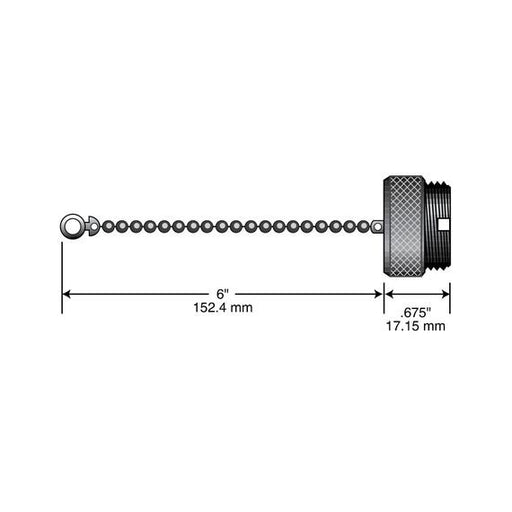 Remke Mini-Link Closure Cap For A Size Receptacles 2 6A Stainless Steel (75-0086SS)