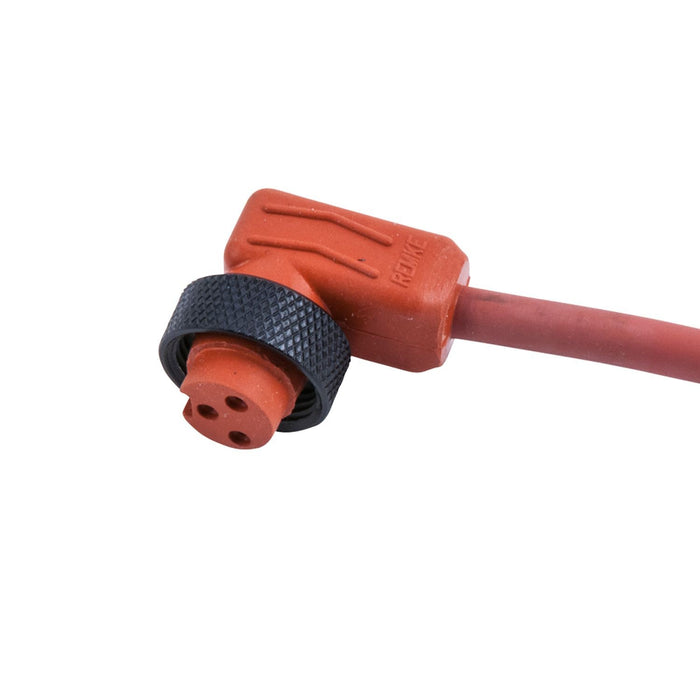 Remke Mini-Link Plug Assembly High Temperature Silicone Female 90 Degree 3-Pole 3 Foot 16 AWG (103C0030AHT)