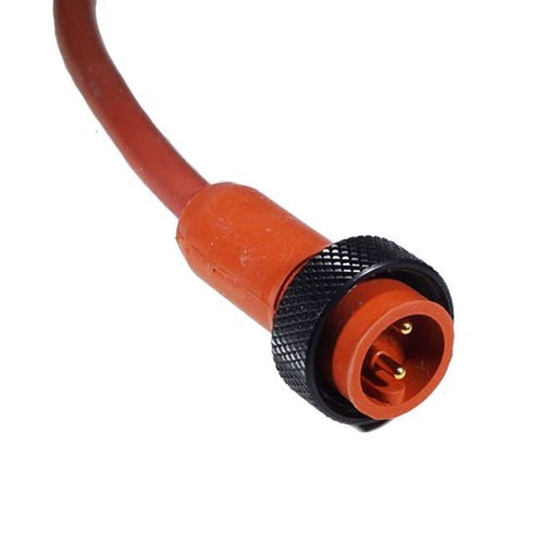 Remke Mini-Link Plug Assembly High Temperature Silicone Male 2-Pole 12 Foot 16 AWG Stainless Steel Coupler (102B0120AHT1)