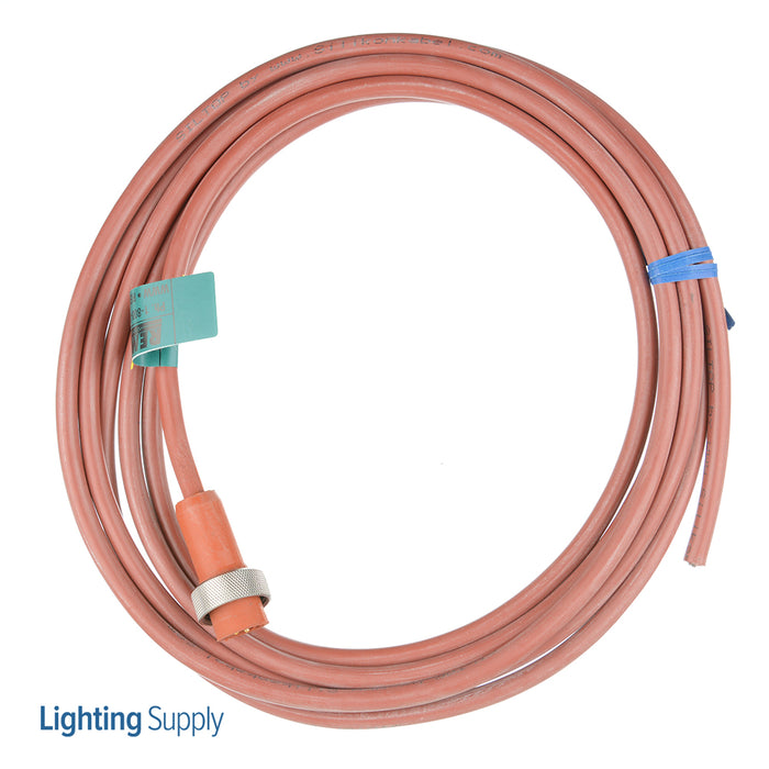 Remke Mini-Link Plug Assembly High Temperature Silicone Male 2-Pole 12 Foot 16 AWG Stainless Steel Coupler (102B0120AHT1)