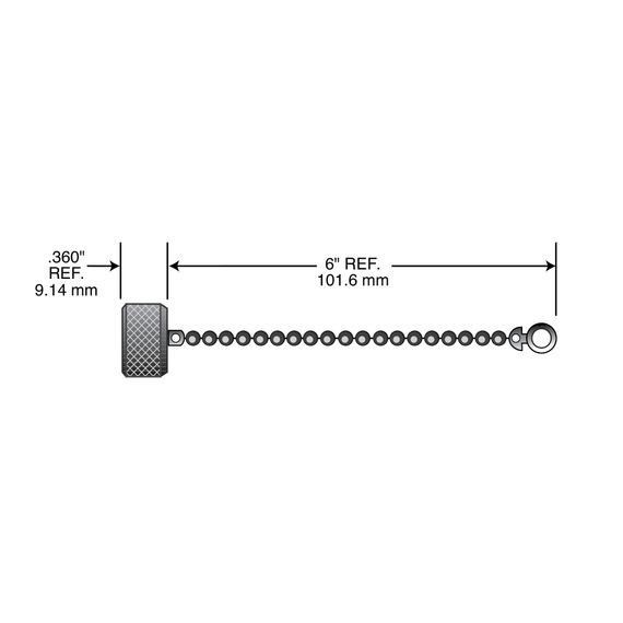 Remke Single Key M12 Micro-Link Closure Cap For External Threaded Plugs And Receptacles Aluminum (75-0026)