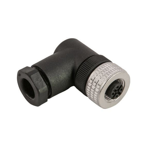 Remke Single Key M12 Micro-Link Field Attachable Connector 4-Pole Female 90 Degree PG7 Entry (304CFW7)