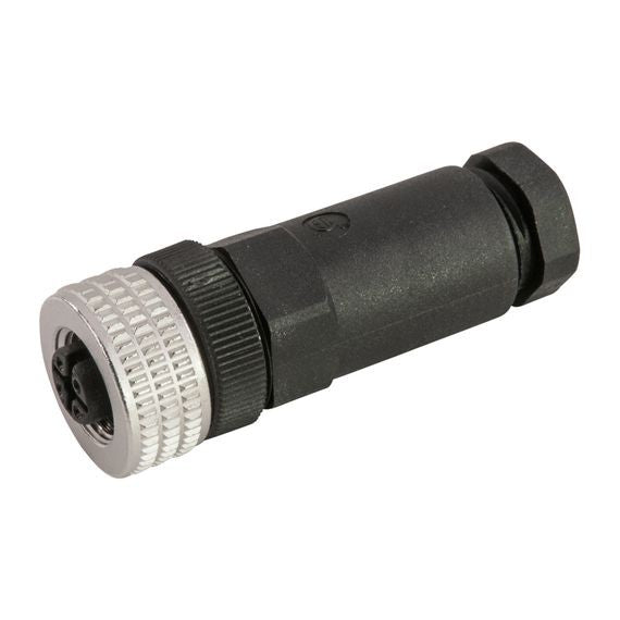 Remke Single Key M12 Micro-Link Field Attachable Connector 4-Pole Female PG7 Entry (304AFW7)