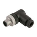 Remke Single Key M12 Micro-Link Field Attachable Connector 4-Pole Male 90 Degree PG7 Entry (304FFW7)