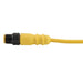 Remke Single Key M12 Micro-Link Plug Assembly PUR Braided Male 3-Pole 13.1 Foot 22 AWG (503E0131AL)