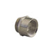 Remke Threaded Adapter M (ISO) Thread Nickel Plated Aluminum External Thread M40 Internal Thread 1 Inch NPT (RAM-40M100F)