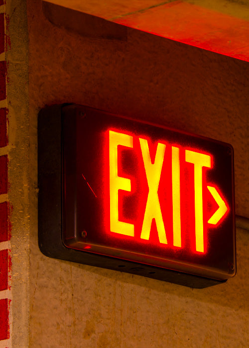 Restaurant and Bar Lighting Exit Signs