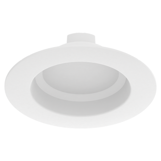 RAB Economy Recessed 6 Inch Round E26 Base White 7W Plastic 625Lm 120V 4000K 80 CRI Triac Dimming (RET34-6R7840120WS)