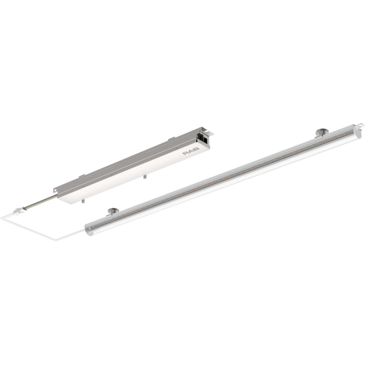 RAB LED Retrofit Light Bar 1X2 Foot Wattage/CCT Selectable 20W/15W/10W 3000K/3500K/4000K/5000K/6500K 120-277V 0-10V Dimming Clear Lens (RLB-2C)