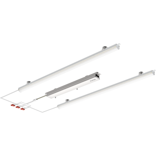 RAB LED Retrofit Light Bar 2X2 Foot Wattage/CCT Selectable 40W/35W/30W/25W/20W 3000K/3500K/4000K/5000K/6500K 120-277V 0-10V Dimming Frosted Lens (RLB2-2F)