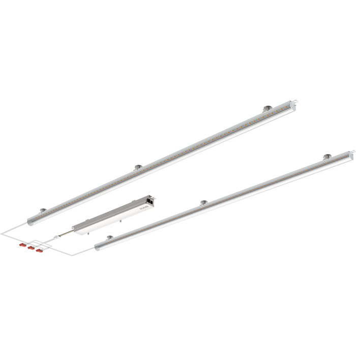 RAB LED Retrofit Light Bar 2X3 Foot Wattage/CCT Selectable 45W/40W/35W/30W/25W 3000K/3500K/4000K/5000K/6500K 120-277V 0-10V Dimming Clear Lens (RLB2-3C)