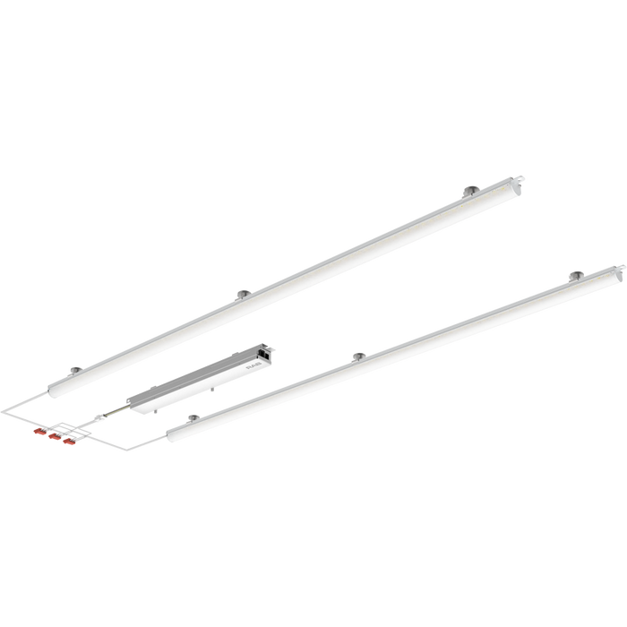 RAB LED Retrofit Light Bar 2X3 Foot Wattage/CCT Selectable 45W/40W/35W/30W/25W 3000K/3500K/4000K/5000K/6500K 120-277V 0-10V Dimming Frosted Lens (RLB2-3F)