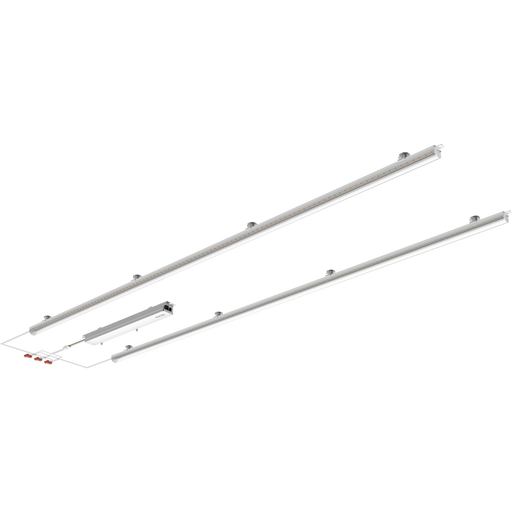 RAB LED Retrofit Light Bar 2X4 Foot Wattage/CCT Selectable 50W/45W/40W/35W/30W 3000K/3500K/4000K/5000K/6500K 120-277V 0-10V Dimming Clear Lens (RLB2-4C)