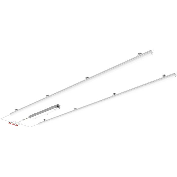 RAB LED Retrofit Light Bar 2X4 Foot Wattage/CCT Selectable 50W/45W/40W/35W/30W 3000K/3500K/4000K/5000K/6500K 120-277V 0-10V Dimming Frosted Lens (RLB2-4F)