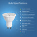 Feit Electric 5W [50W Equivalent] RGBW Color GU10 Base MR16 Alexa Google Siri Smart Wi-Fi LED Light Bulb CCT Selectable 2700K-6500K (MR16/GU10/RGBW/CA/AG)