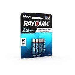 Rayovac High Energy Alkaline Carded AAA 4-Pack (ROV-824-4K)