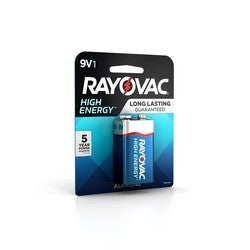 Rayovac High Energy Alkaline Carded 9V 1-Pack (ROV-A1604-1K)