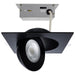 SATCO/NUVO 15W CCT Selectable LED Direct Wire Downlight Gimbaled 6 Inch Square Remote Driver Black (S11863)