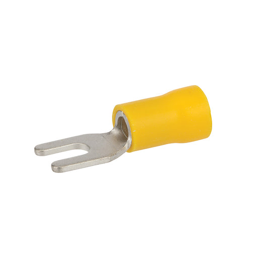 NSI 12-10 AWG Vinyl Insulated Spade 1/4 Inch Stud-Small Pack Of 12 (S12-14V-S)
