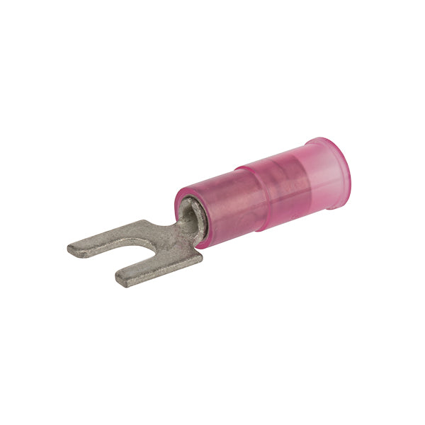 NSI 22-18 AWG Nylon Insulated Spade #6 Stud-100 Per Pack (S22-6N-B)