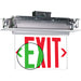 Exitronix Edge-Lit Exit Sign Red/Green Switchable
