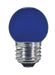 SATCO/NUVO 1.2W S11/BL/LED/120V/CD 1.2W LED S11 Ceramic Blue Medium Base 120V (S9162)