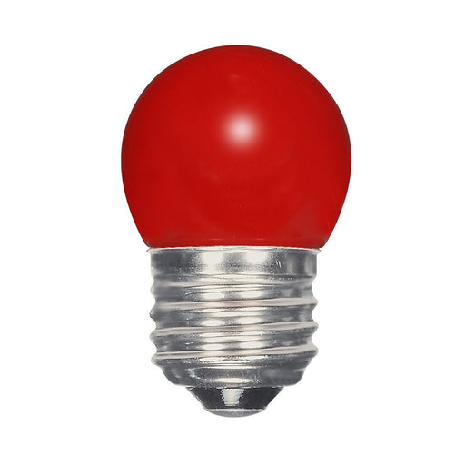 SATCO/NUVO 1.2W S11/RED/LED/120V/CD 1.2W LED S11 Ceramic Red Medium Base 120V (S9165)