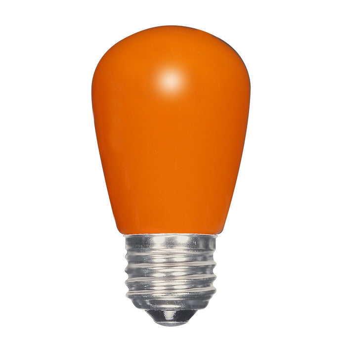SATCO/NUVO 1.4W S14/OR/LED/120V/CD 1.4W LED S14 Ceramic Orange Medium Base 120V (S9173)