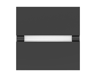 RAB SAGE DASH Landscape Lighting LED Wall Sconce 4W 3000K Square 120-277V Matte Bronze (SA-DASHS)