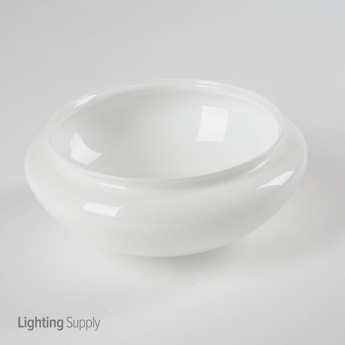 SATCO/NUVO 10 Inch Mushroom Glass Shade 9-5/8 Inch Diameter 9-7/8 Inch Fitter 4-9/16 Inch Height Sprayed Inside White (50-331)