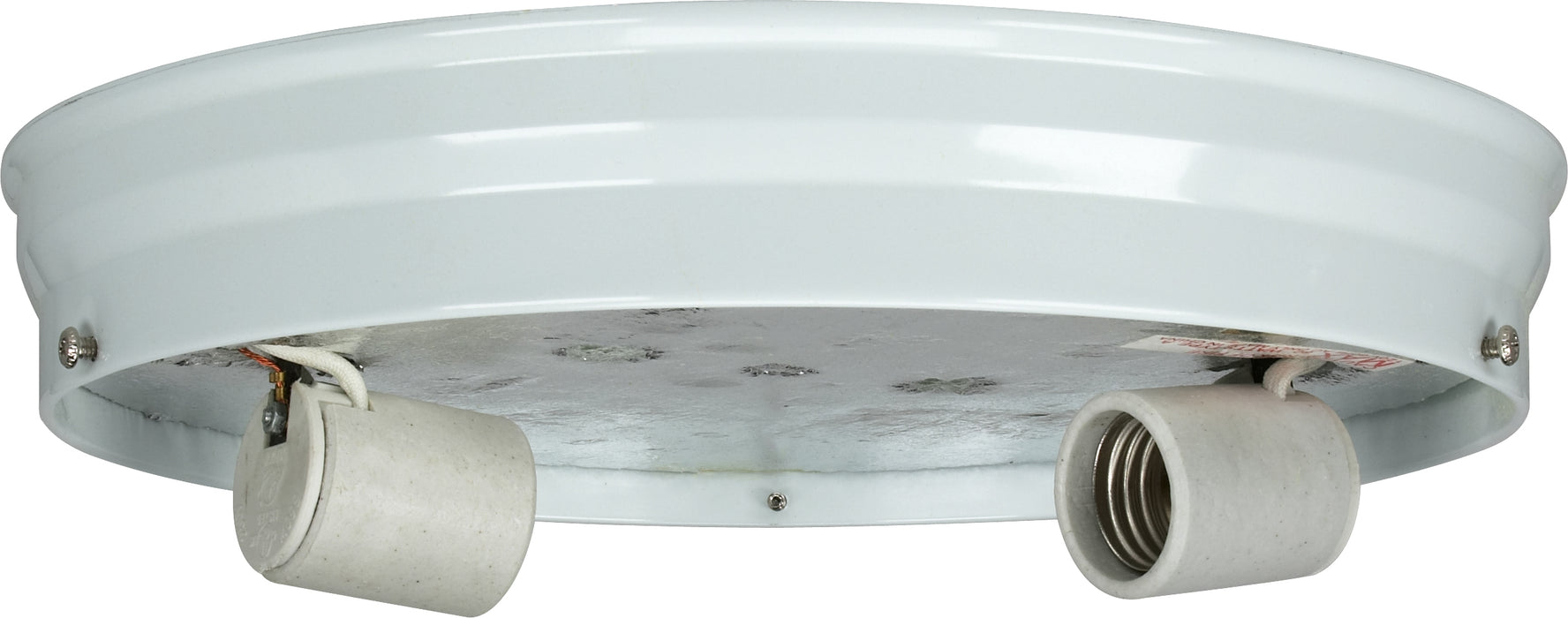 SATCO/NUVO 10 Inch 2-Light Ceiling Pan White Finish Includes Hardware 60W Maximum (90-685)