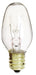SATCO/NUVO 10C7 10W C7 Incandescent Clear 2500 Hours 60Lm Candelabra Base 130V 2700K (S3903)