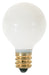 SATCO/NUVO 10G8/W 10W G8 Incandescent Gloss White 1500 Hours 50Lm Candelabra Base 120V 2700K (S3864)