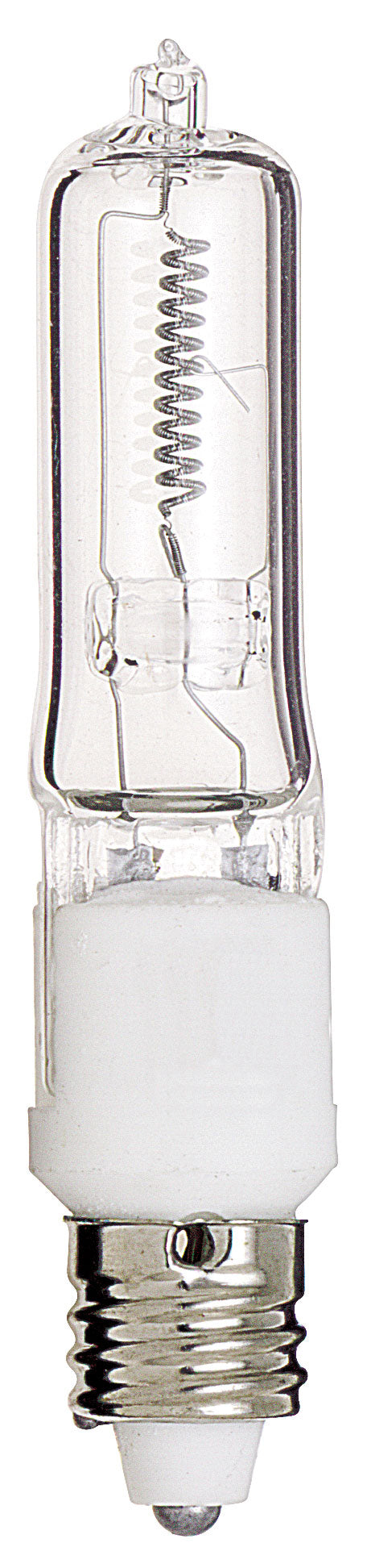 SATCO/NUVO 100Q/CL/MC 100W Halogen T4 Clear 2000 Hours 1700Lm Miniature Candelabra Base 120V 2900K (S3485)