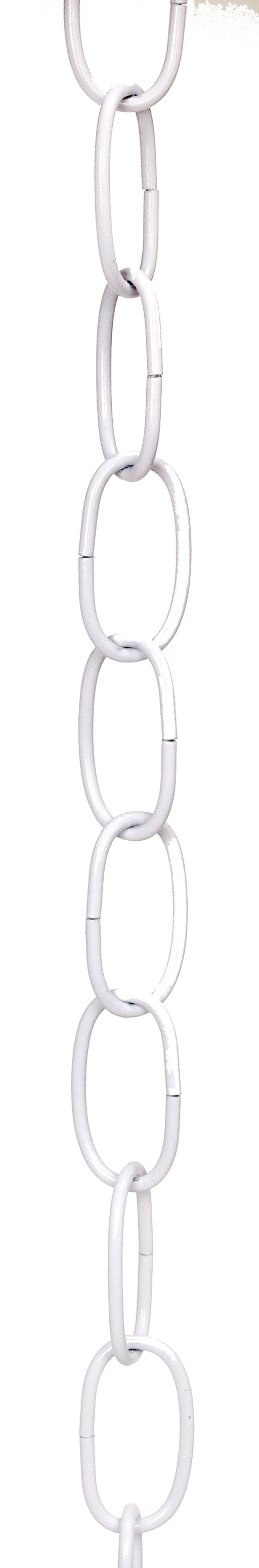 SATCO/NUVO 11 Gauge Chain White Finish 1-1/2 Inch Link Length 7/8 Inch Link Width 3/32 Inch Thick 1 Yard Length 200 Yards Per Carton (90-670)
