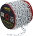 SATCO/NUVO 11 Gauge Chain White Finish 50 Yard 150 Foot To Reel-1 Reel To Master 15 Pounds Maximum (79-233)