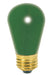 SATCO/NUVO 11S14/G 11W S14 Incandescent Ceramic Green 2500 Hours Medium Base 130V 4-Pack (S3962)