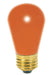 SATCO/NUVO 11S14/O 11W S14 Incandescent Ceramic Orange 2500 Hours Medium Base 130V 4-Pack (S3964)