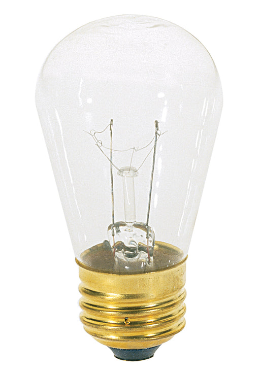 SATCO/NUVO 11S14 11W S14 Incandescent Clear 2500 Hours 80Lm Medium Base 130V 2700K (S3965)