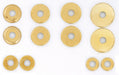 SATCO/NUVO 12 Assorted Brass Finish Check Rings (S70-154)